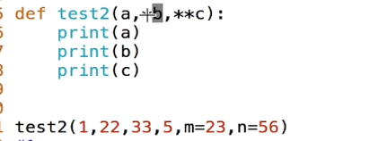 Python函数中不定长参数的写法