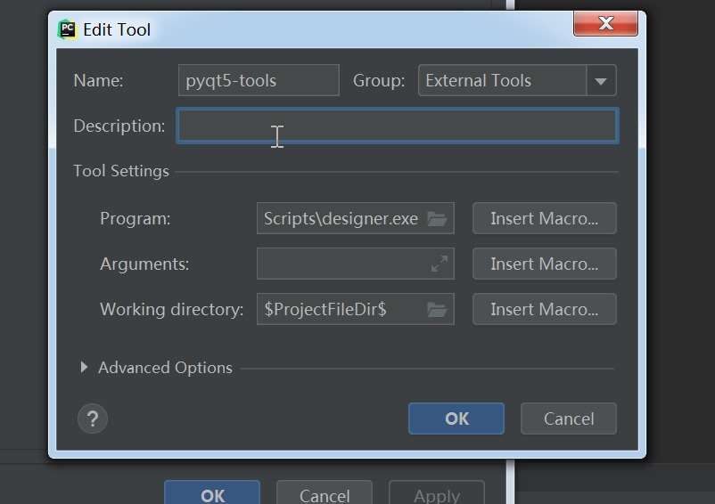 pycharm配置pyqt5-tools开发环境的方法步骤