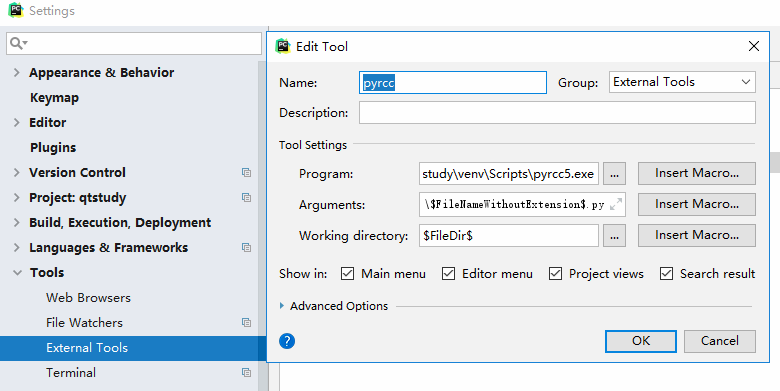 pycharm+PyQt5+python最新开发环境配置(踩坑)