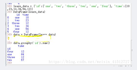 对DataFrame数据中的重复行,利用groupby累加合并的方法详解