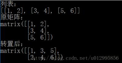 怎么在Python中使用Numpy对矩阵进行转置