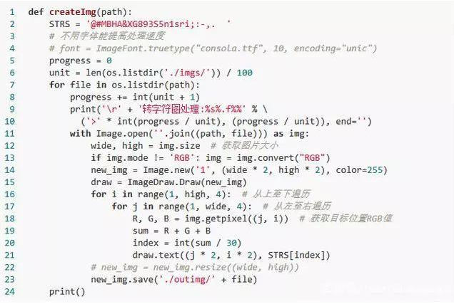 Python如何制作动态字符图