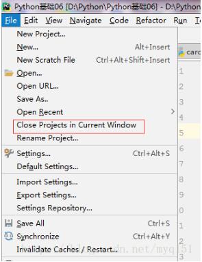 在PyCharm導(dǎo)航區(qū)中打開多個(gè)Project怎么關(guān)閉
