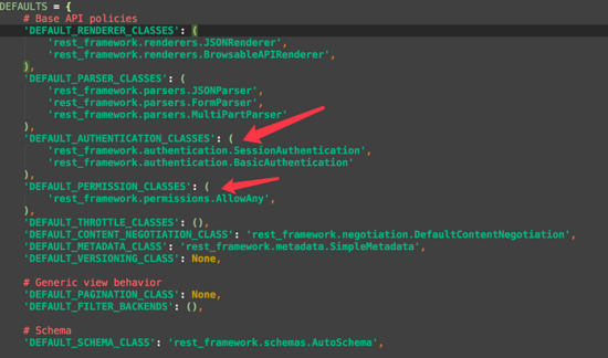 Django-Rest-Framework權限管理源碼的示例分析