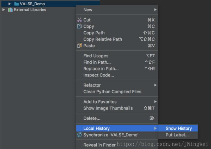 pycharm: 恢复(reset) 误删文件的方法