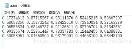 python使用numpy读取、保存txt数据的实例