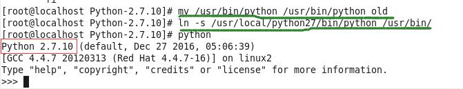 Linux系统（CentOS）下python2.7.10安装