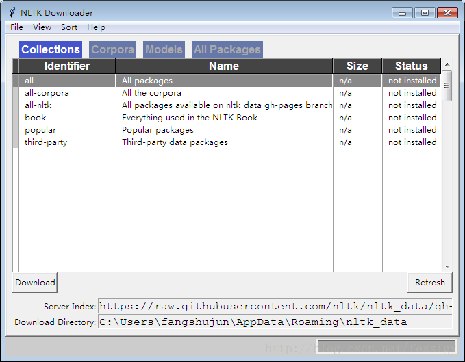 NLTK 3.2.4 環(huán)境搭建教程