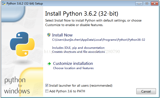 python 3.6.2的安裝和配置方法