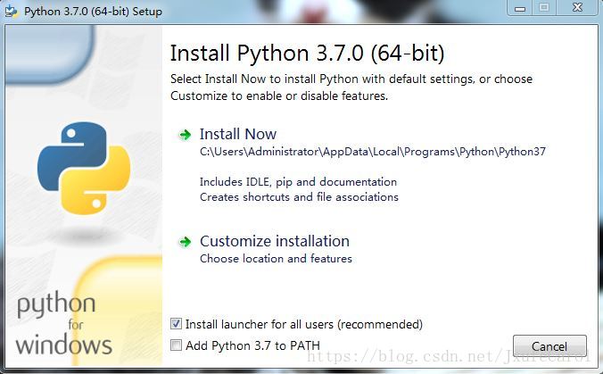 python 3.7.0 安裝配置方法圖文教程