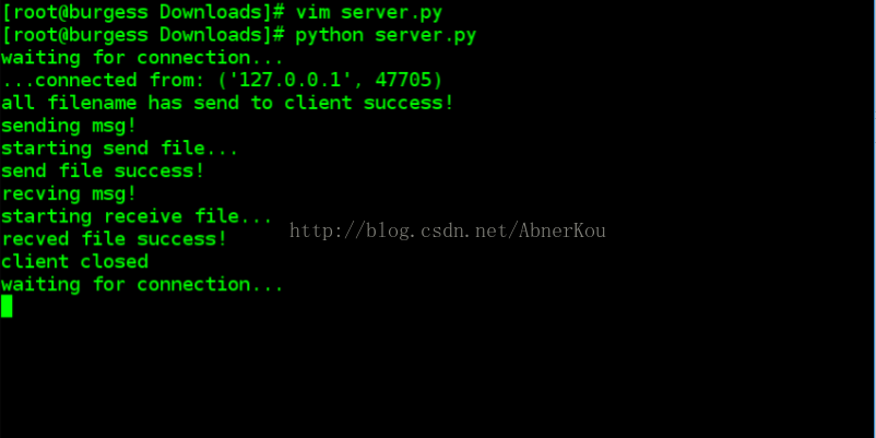python cs架构实现简单文件传输