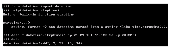 python中datetime模块中strftime/strptime函数的使用