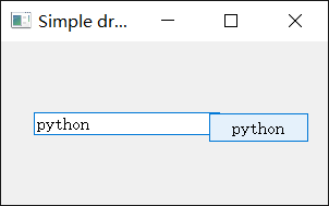 PyQt5实现拖放功能