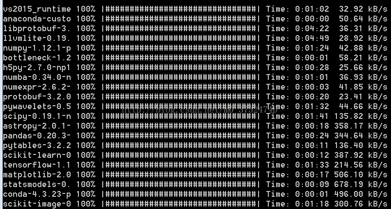 Windows下anaconda安裝第三方包的方法小結(jié)(tensorflow、gensim為例)