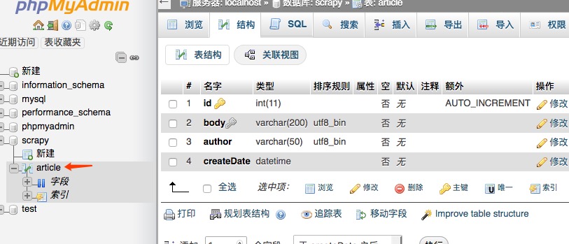 如何利用scrapy将爬到的数据保存到mysql