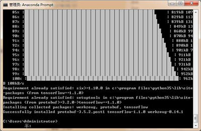 怎么在windows环境中安装tensorflow