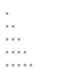 Python如何利用for循環(huán)打印星號三角形