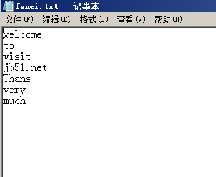 python将每个单词按空格分开并保存到文件中