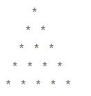 Python如何利用for循环打印星号三角形