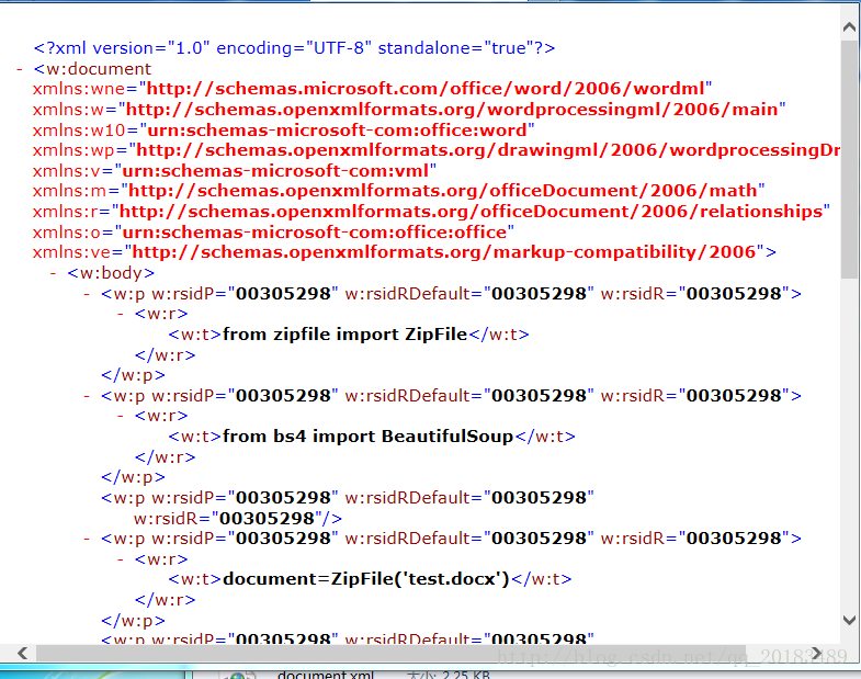 Python读取Word（.docx）正文信息的方法