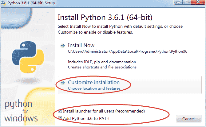 Windows下的Python 3.6.1的下载与安装图文详解(适合32位和64位)