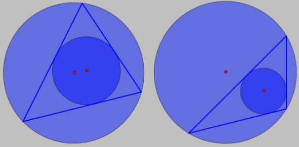 python如何画出三角形外接圆和内切圆