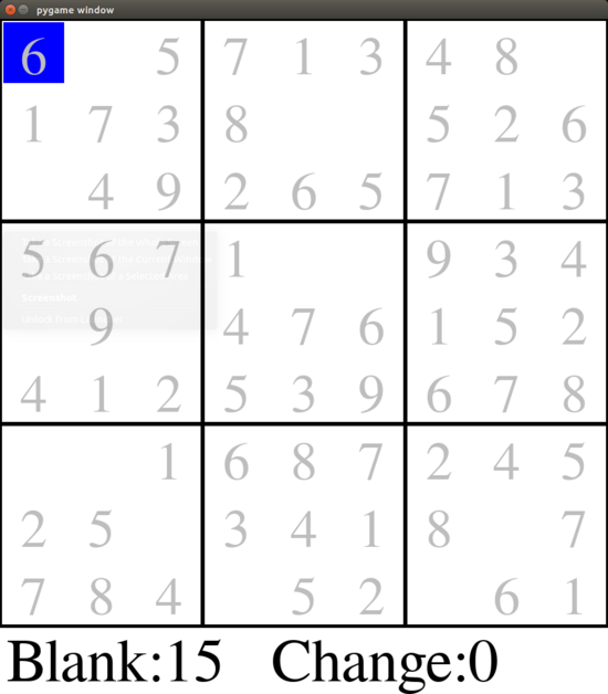 150行Python代码实现带界面的数独游戏