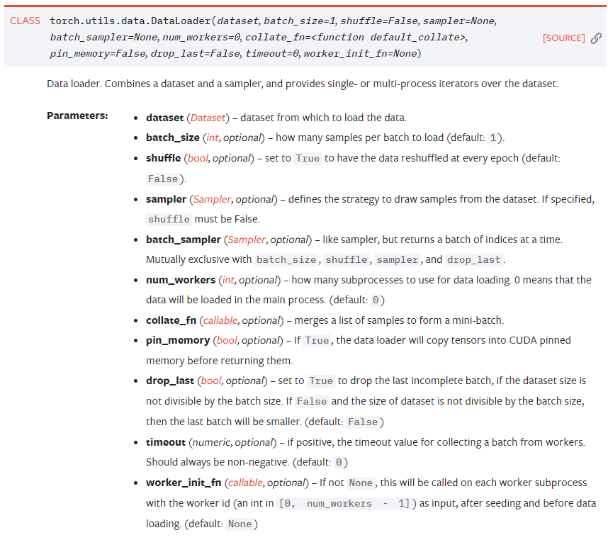 python torch.utils.data.DataLoader怎么使用