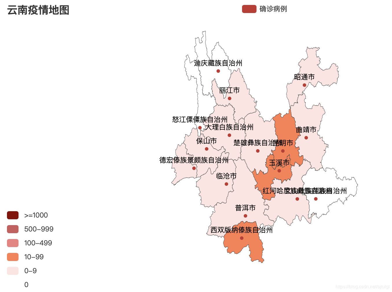 python使用pyecharts库画地图数据可视化的实现