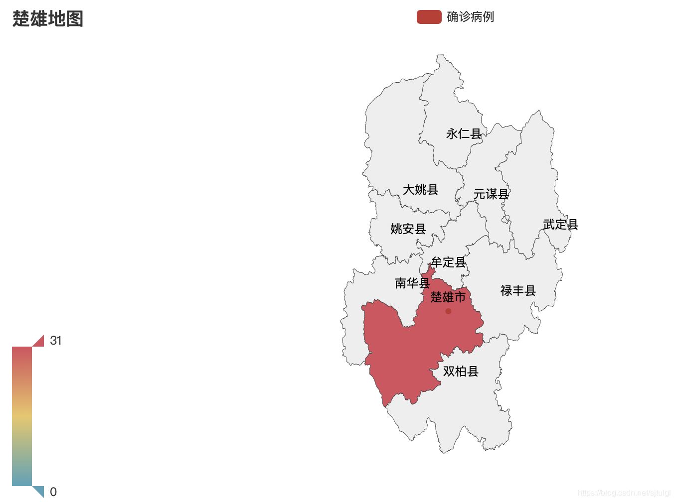 python使用pyecharts库画地图数据可视化的实现