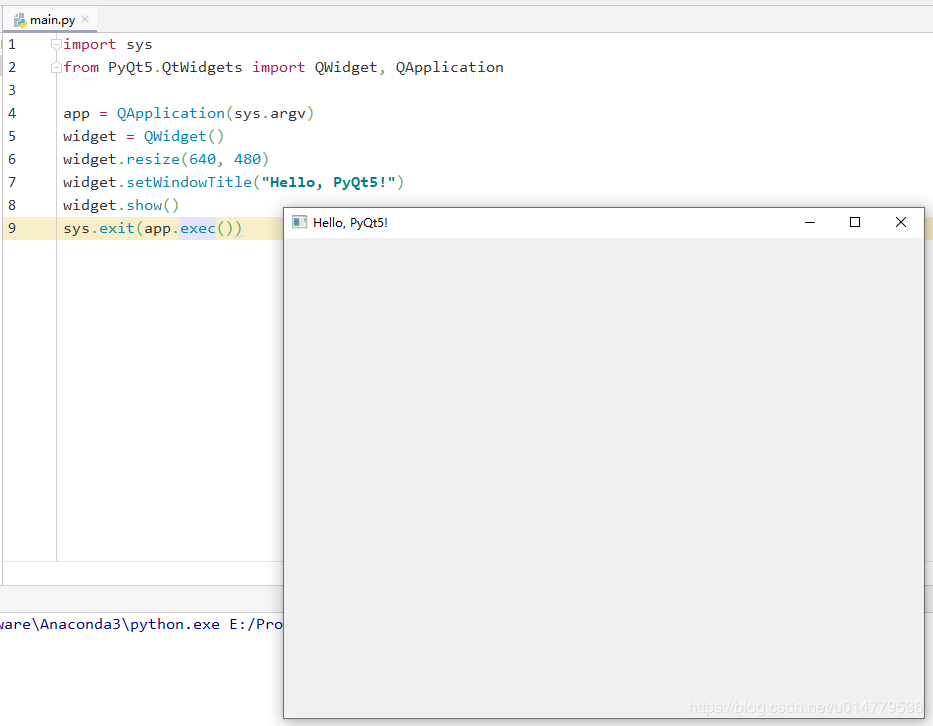 PyCharm Anaconda配置PyQt5开发环境及创建项目的教程详解