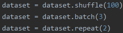 用代码详解tensorflow中dataset.shuffle、dataset.batch、dataset.repeat顺序区别