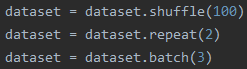 用代码详解tensorflow中dataset.shuffle、dataset.batch、dataset.repeat顺序区别