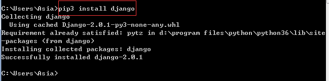 Python3如何创建Django项目