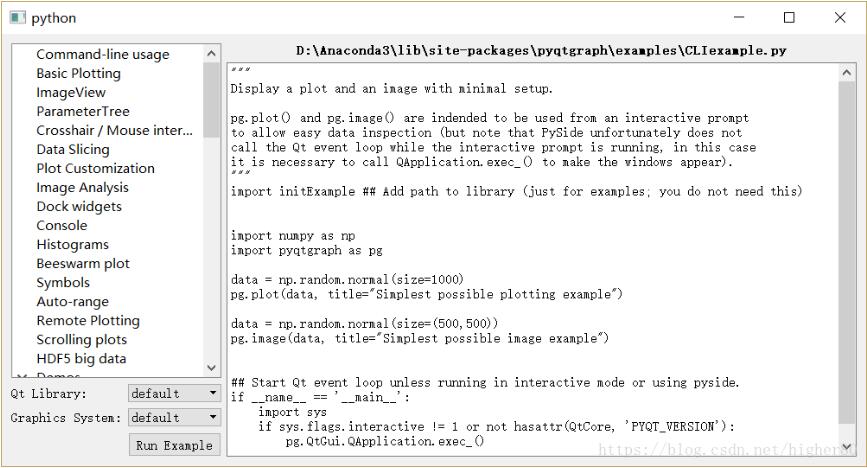 Python3.x+pyqtgraph实现数据可视化的方法