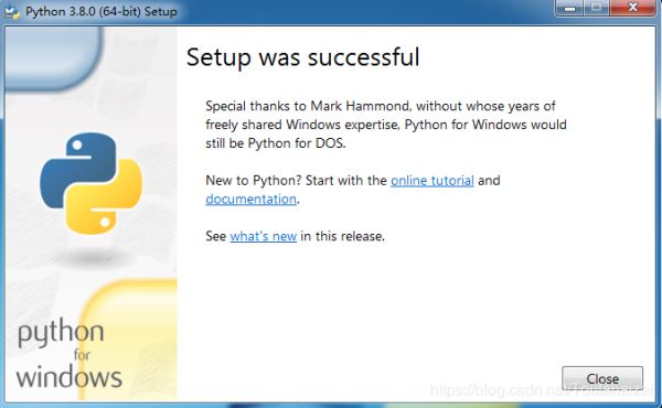 Windows 下python3.8环境安装教程图文详解
