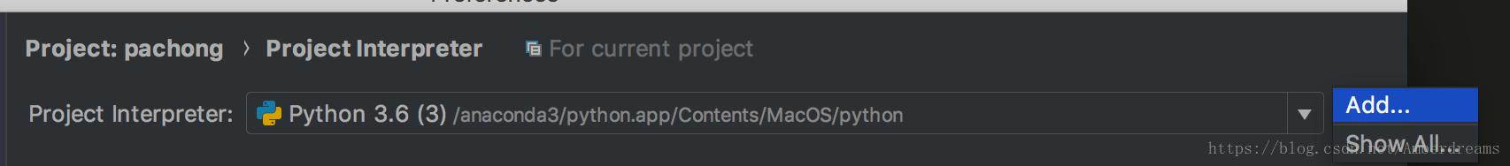 在Mac中PyCharm如何配置python Anaconda环境