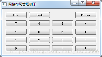 python中GUI库图形界面开发之PyQt5布局控件QGridLayout怎么用