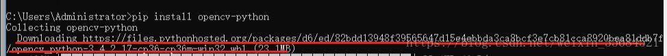 Window系统下Python如何安装OpenCV库