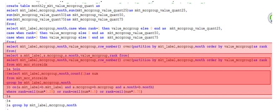 python多维数组分位数的求取方式