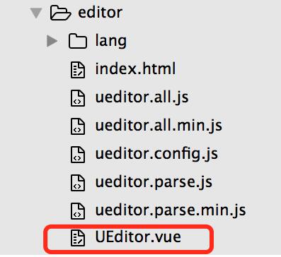 laravel+vue组合项目中如何引入ueditor