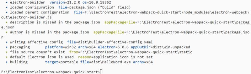 electron 安裝，調試，打包的具體使用