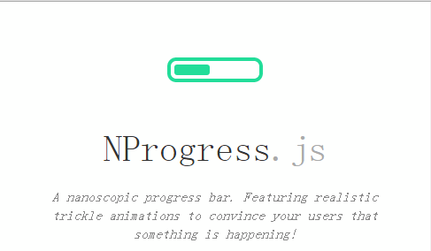 NProgress如何显示顶部进度条效果