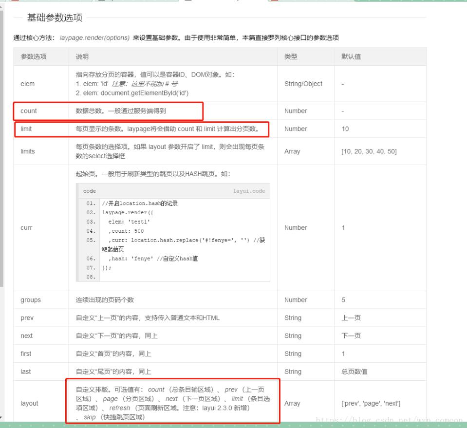 浅谈layui框架自带分页和表格重载的接口解析问题