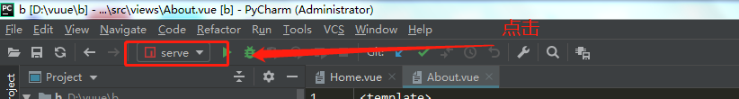 Vue-CLI 项目在pycharm中配置方法