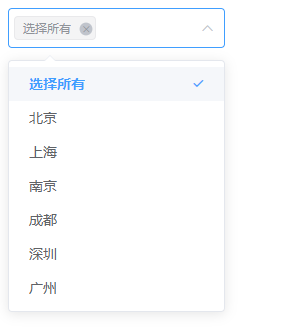 Element ui如何在下拉多选时新增一个选择所有的选项