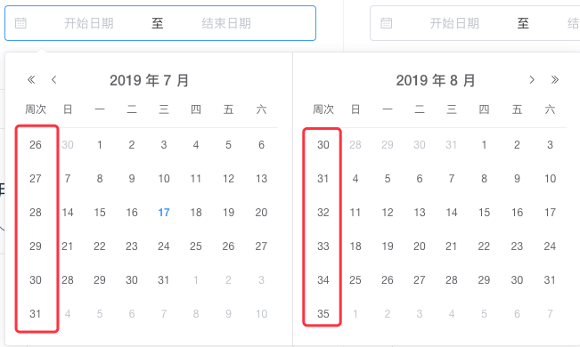 Element-ui DatePicker显示周数的方法示例