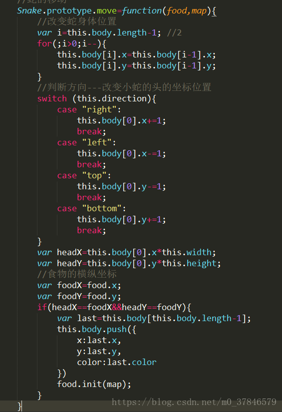 JS学习笔记之贪吃蛇小游戏demo实例详解