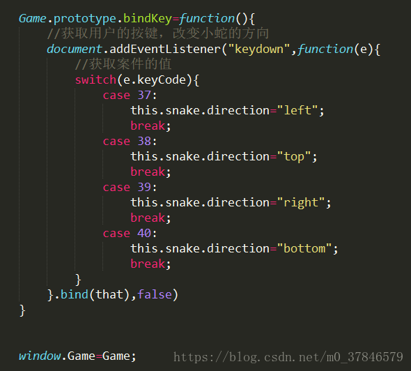 JS学习笔记之贪吃蛇小游戏demo实例详解