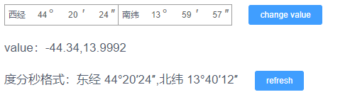 基于elementUI使用v-model实现经纬度输入的vue组件